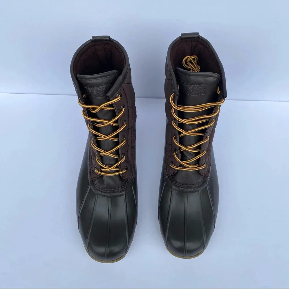 Sperry‎ Men Top Sider Saltwater Nylon Brown Duck Boots quilted size 11